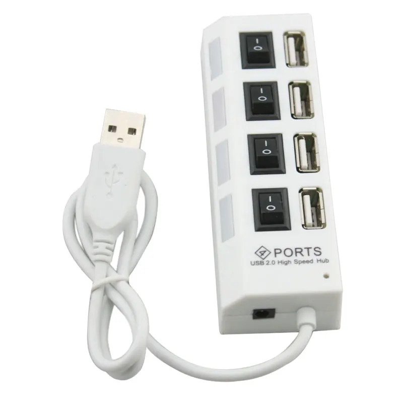 Effelong мини высокой Скорость USB 2.0 4 Порты Зарядное устройство Портативный 480 Мбит/с