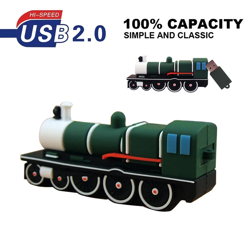 Мультфильм USB 2 0 поезд стиль флешки прекрасный силиконовый Usb флешка Творческий