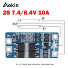 1 шт., плата защиты литиевой батареи 2S, 10 А, 7,4 В, 18650 в, 8,4 в, сбалансированная функцияЗащита от перезаряда, Комплект сделай сам