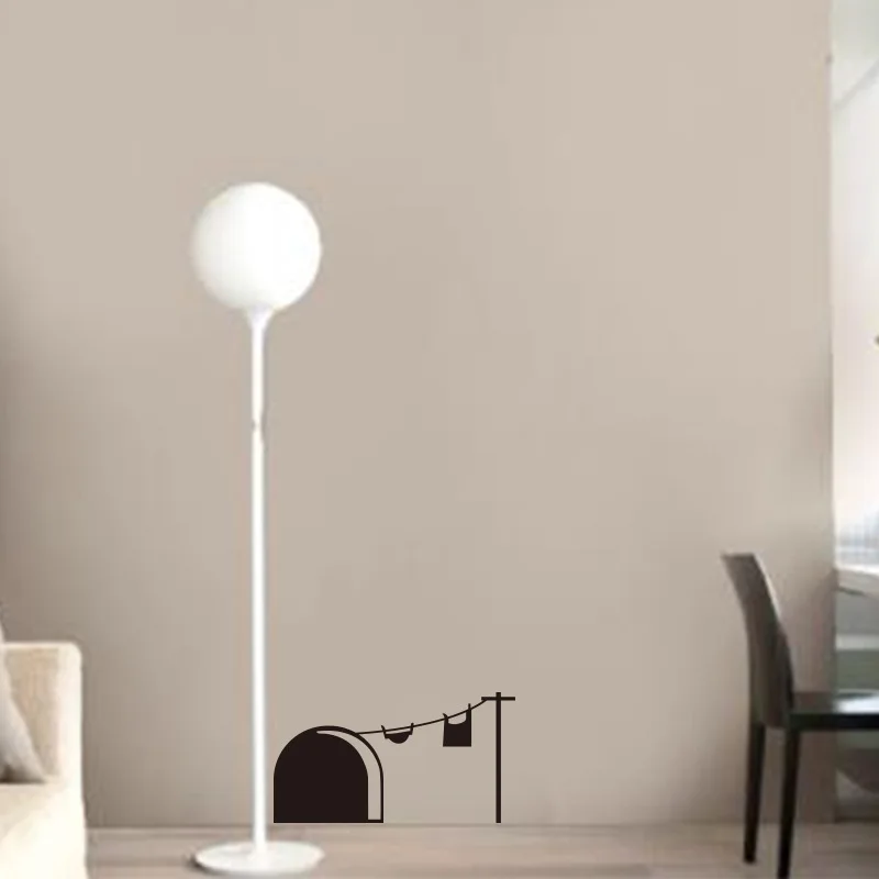 Съемная виниловая наклейка с отверстием для мыши Декор водонепроницаемая