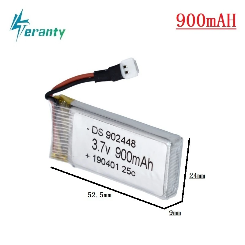 

3.7v 900mah lipo Battery for Syma X5 X5c X5c-1 X5s X5sw X5sc V931 H5c Mjx X708W RC Quadcopter Spare Parts for X5c X5sw Battery