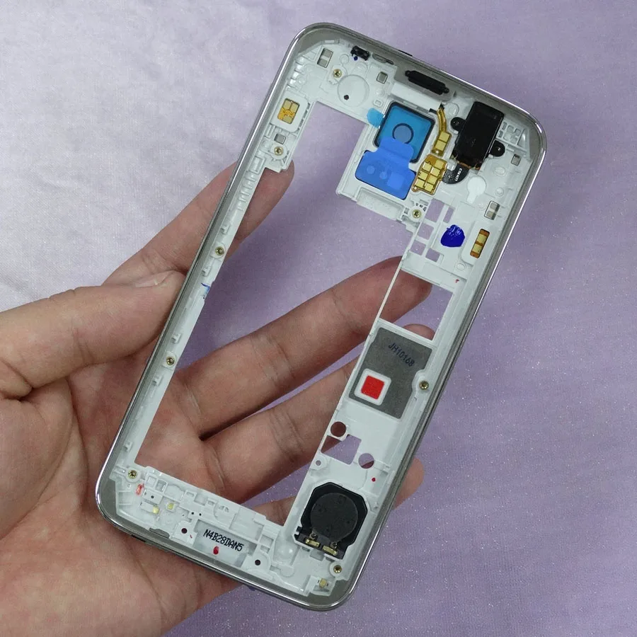 Высококачественные запасные части для Samsung Galaxy S5 G900FD две Sim-карты средняя рамка