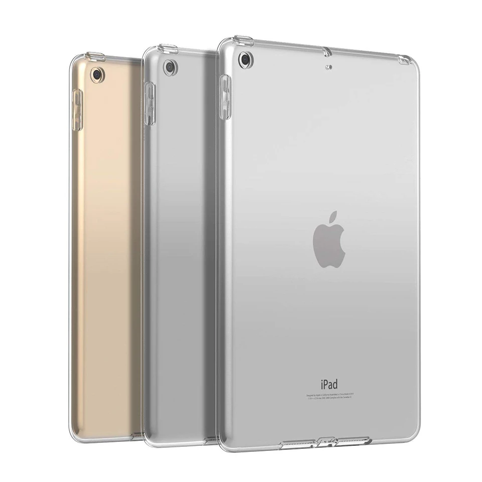 Чехол для планшета Tendway iPad 2017/2018 9 7 Pro 10 5 Air 2 Mini 4 прозрачный мягкий силикон ТПЭ