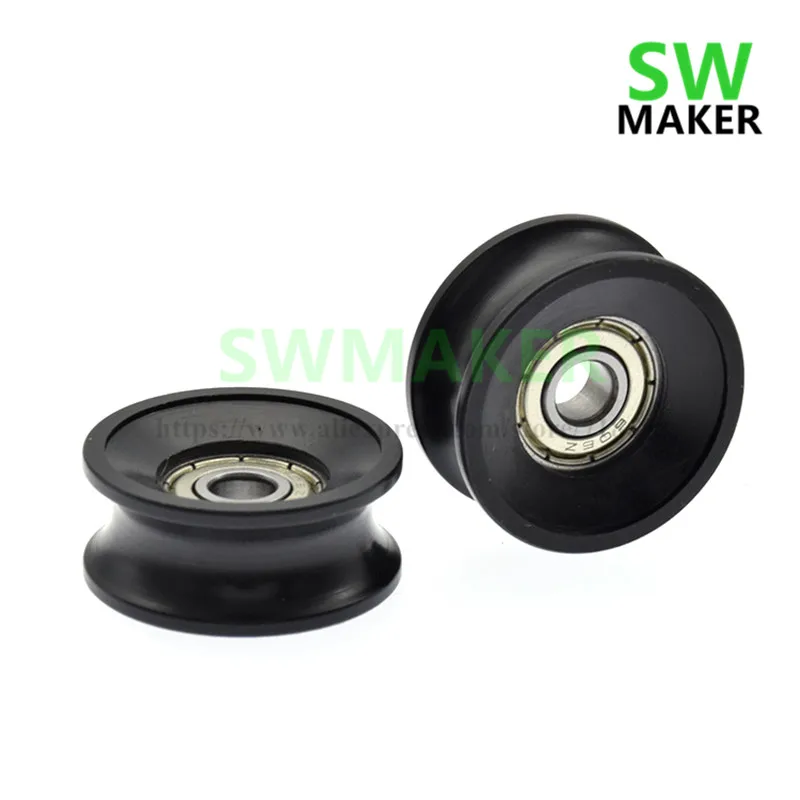 

10pcs 6*30*13cm 606 bearing, U groove wheel, 10mm track guide wheel, door and window POM polyformaldehyde pulley