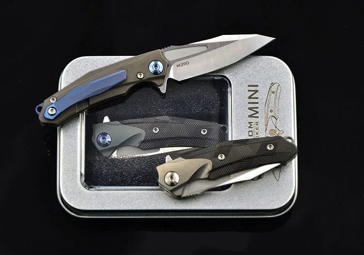 VENOM mini M390 стальной титановый сплав складной нож из циркониевого сплава, нож для ключей, дамские инструменты, маленький складной нож, инструменты для улицы
