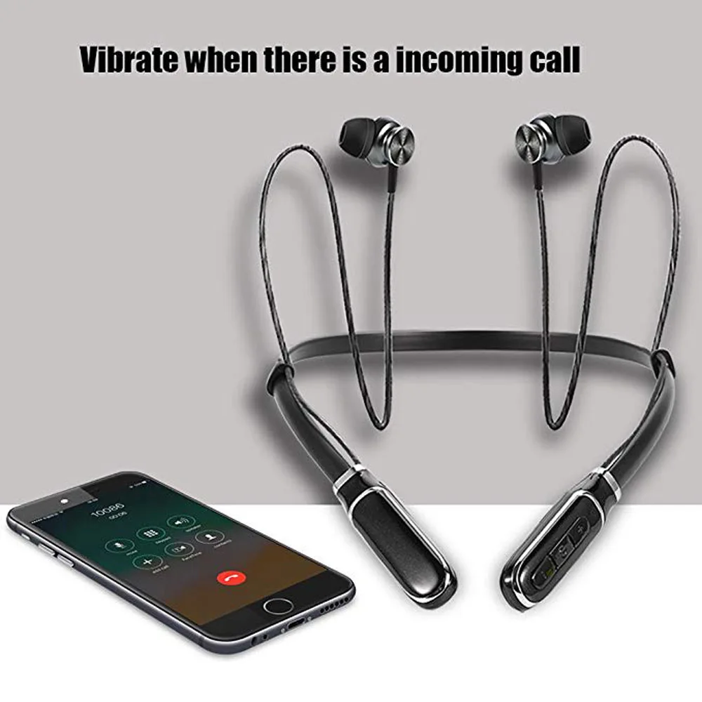 Беспроводные наушники DISOUR Bluetooth 4 1 стерео музыкальные с шейным ободом Спортивная