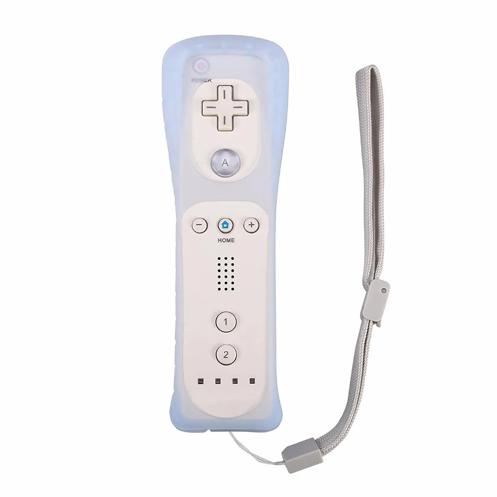 Контроллер для nintendo wii Пульт дистанционного управления джойстик+ Nunchuck с силиконовый чехол для wii геймпад беспроводной игровой аксессуар