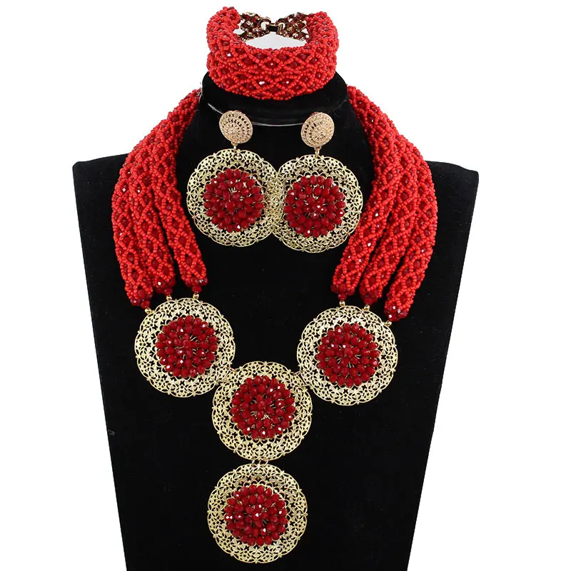 2019 новейшие Свадебные африканские бусины ручной работы комплект ювелирных