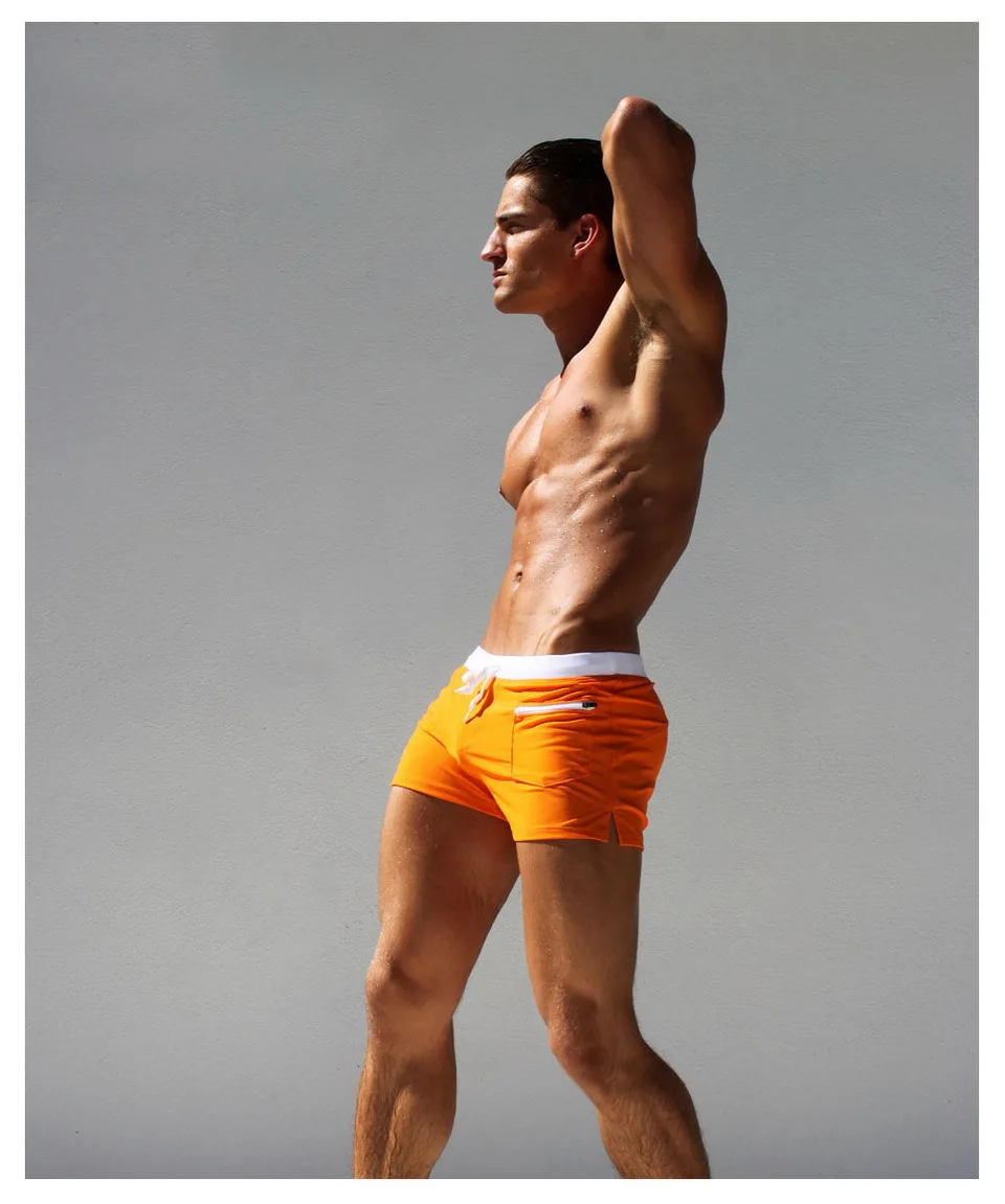 AUSTINBEM высокое качество купальники для мужчин Zwembroek Heren передний карман Maillot De Bain Homme дышащий Sunga Masculina купальник
