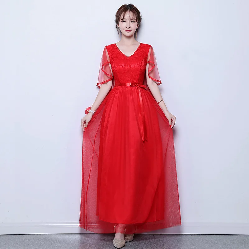 Красивое Очаровательное платье подружки невесты Emily с круглым вырезом