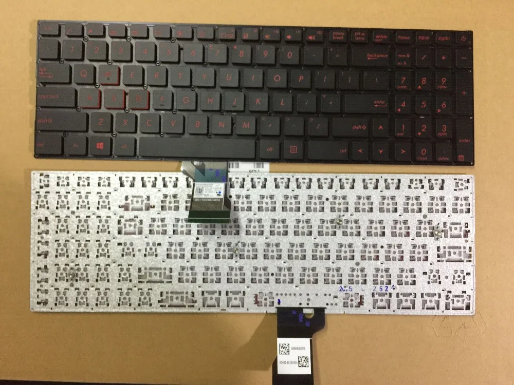 Для ASUS G501 N501 N501JW UX501 UX52 Q501 N541 английская черная клавиатура|Клавиатуры для замены| |