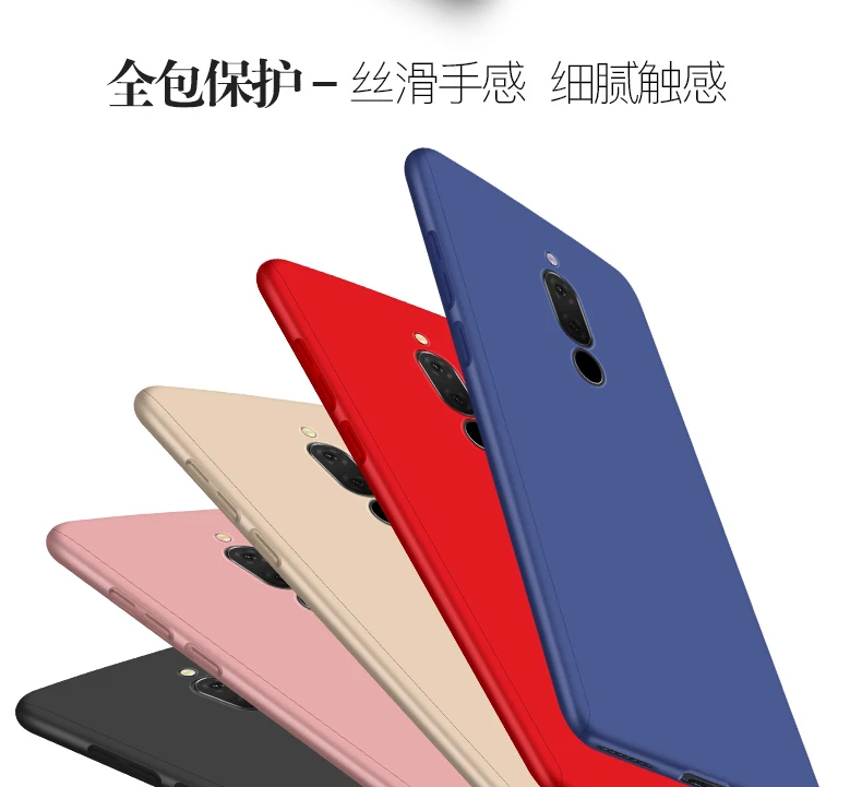 360 Full Coverage For Huawei Mate 10 Lite Honor 9i Case Protective Plastic + Tempered Glass Nova 2i Maimang 6 |