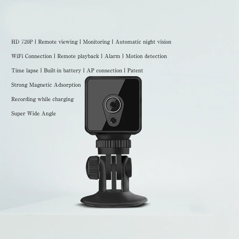 Wi-Fi мини Камера camsoy Cookycam HD IP P2P ИК Ночное видение Обнаружение движения удаленный
