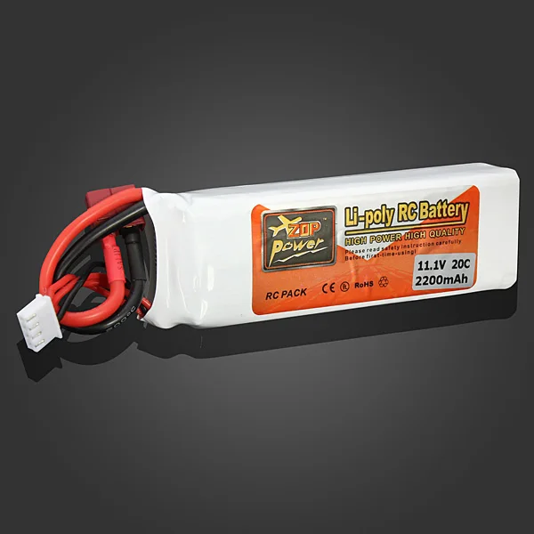 Новый ZOP Power Lipo аккумулятор 11 1 В 2200 мАч 20C Т-образный разъем для радиоуправляемого