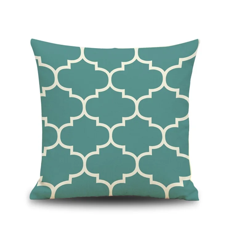 Чехол для подушки в скандинавском стиле из хлопка и льна крупную клетку | Дом сад