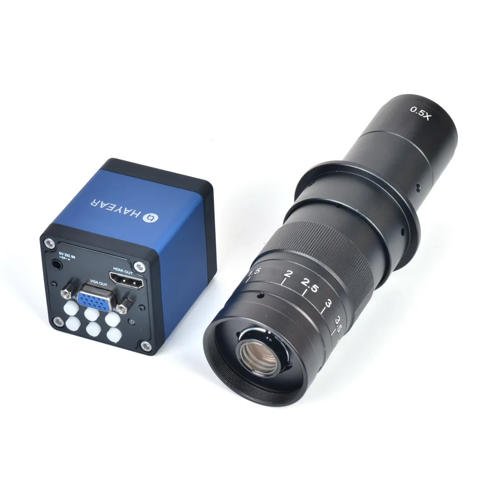 1080P 2.0MP 1/2. 5 &quotCMOS промышленный микроскоп камера HDMI VGA выходы + 180X зум C-MOUNT Объектив