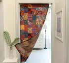 Дверная занавеска Fyjafon, дверная занавеска с принтом, дверная занавеска для кухни из Юго-Восточной Азии, полутрубчатая занавеска, украшение для дома