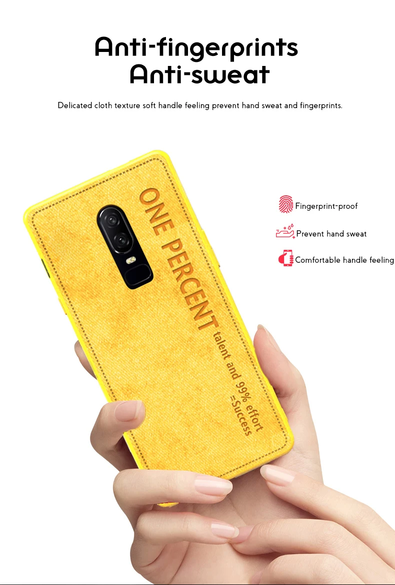 Роскошный милый цветной чехол для телефона Oneplus 7 6 Plus 6T с текстурой ткани желтого цвета, чехол для телефона Oneplus 7Pro