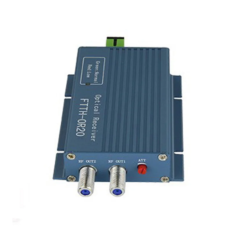 

fiber optic OR20 CATV FTTH Fiber Optical Receiver AGC 2 output Micro SC APC Duplex Connector SC/APC with 2port Aluminium no WDM