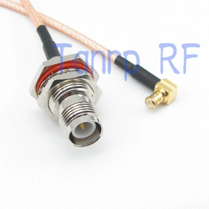 Коннектор 6 дюймов RP TNC Мама-папа MCX прямоугольный радиочастотный адаптер разъем 15