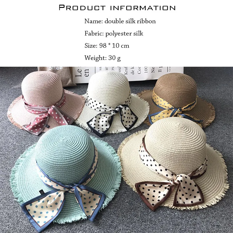 Женский шелковый шарф-хомут маленький сатиновый шарф с принтом в горошек повязка