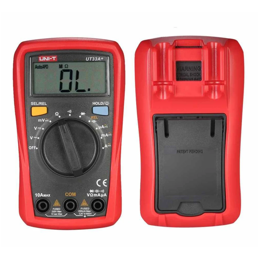 UNI T Цифровой мультиметр ЖК дисплей AC/DC напряжение постоянного тока тестер