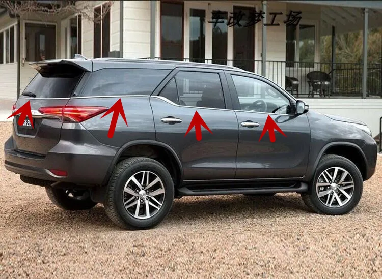 Автомобильная Нижняя рама для окон Toyota Fortuner 2016 2017 2018 2019 от EMS|Хромирование| |