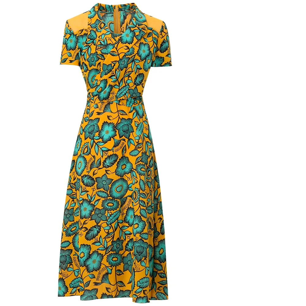 Новинка 2019 лидер продаж весенне-Летние шифоновые платья с коротким рукавом