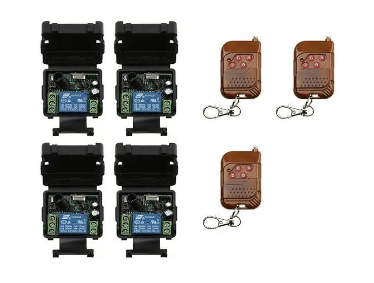 Пульт дистанционного управления DC 12V 1CH пульт двери гаража RF беспроводной