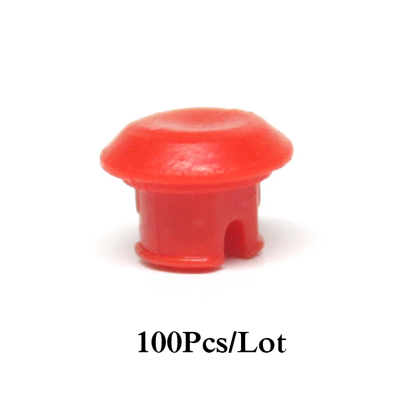 100Pcs Red 100 шт./лот, объемная техническая резиновая цепь-стоппер, соединительная рукоятка, гусеница, атташе, кирпичи, игрушка, совместимая с Tank link - Цвет: 100Pcs Red