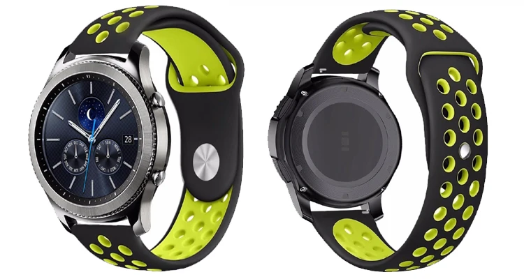 LEMFO силиконовый двойной цветной ремешок для huawei watch gt ремешок для часов сменный фитнес-браслет Модный Для huawei Watch gt