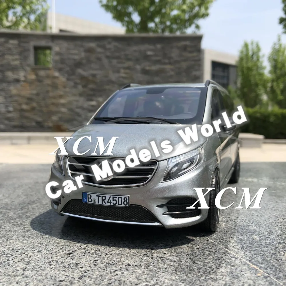 Литая под давлением модель автомобиля для Norev V Class AMG Line 2018 (серый и металлический)