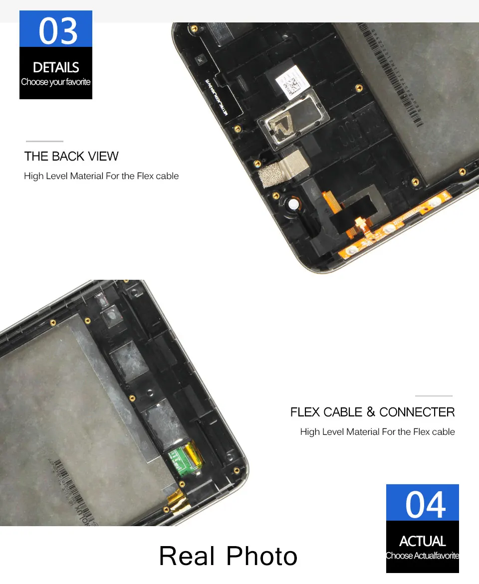7 ''с рамкой для Asus memo pad 7 ME176 ME176C ME176CX K013LCD дисплей сенсорный экран монитор матрица планшет дигитайзер Замена