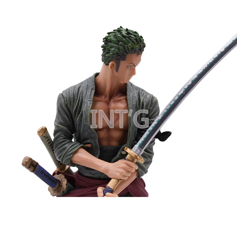 " 20 см Япония аниме одна деталь фигурка Roronoa Zoro ПВХ мультфильм фигурка игрушки Juguetes Коллекционная модель мальчик подарок кукла