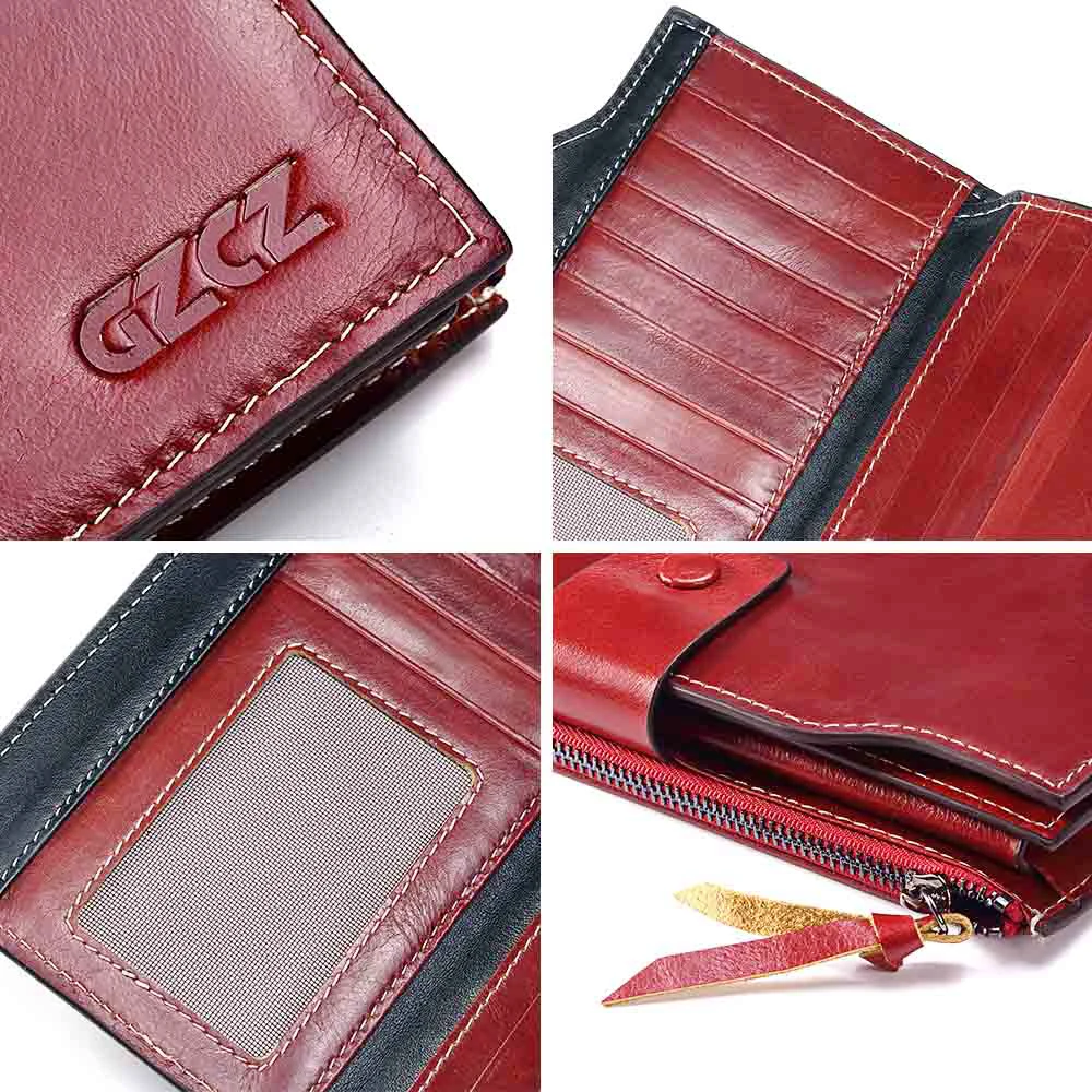 100% натуральная кожа Для женщин кошелек женский оригинальный сумки из