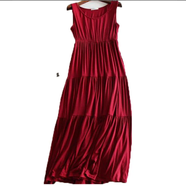 Платье женское длинное повседневное без рукавов большого размера | Женская