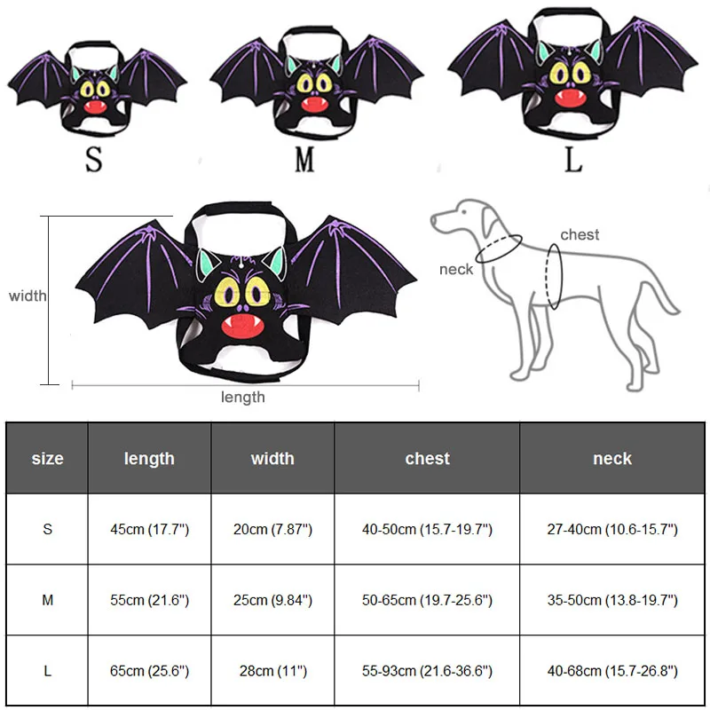 Хэллоуин Рождество Pet крылья летучей мыши кошка собака костюм для Косплей