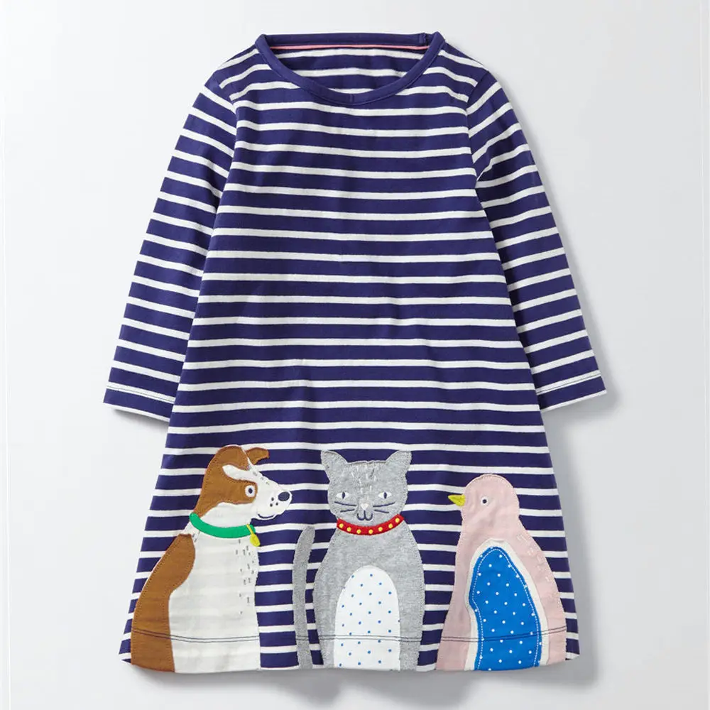 Платье для девочек Littlemandy осеннее детское платье-майка с принцессой одежда