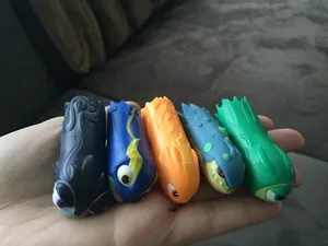 5 шт. упаковка OPPO Slugterra 1 Play пистолет боеприпасы. Мягкая резина. Slug Terra фигурка