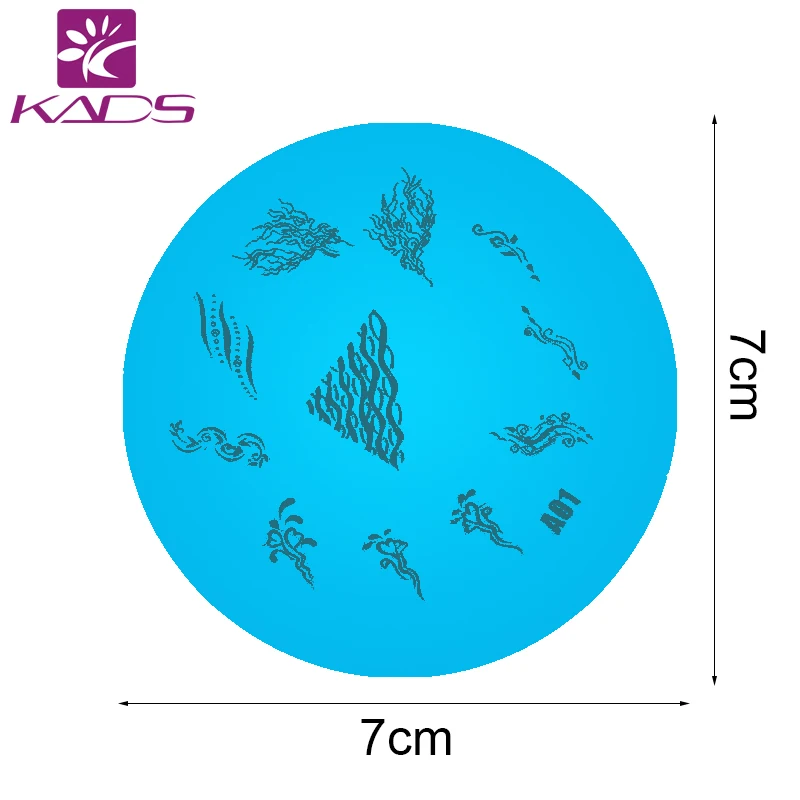 KADS Nail Stamp A01 Series Round Medium Size Stamping Plates Art Manicure Templates Tools | Красота и здоровье
