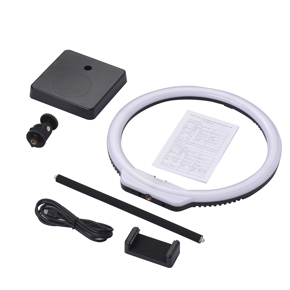 Кольцевой светильник Andoer светодиодный для макияжа 144 шт. 3200 5600K 5 В 2