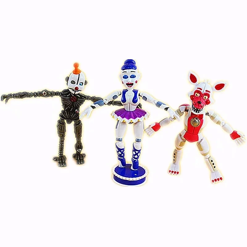 Горячая 5 шт./компл. пять ночей в Freddy's игра FNAF фигурка Funtime лисица Фредди сестричка расположение осветляющее подвижное соединение Подарочные игрушки
