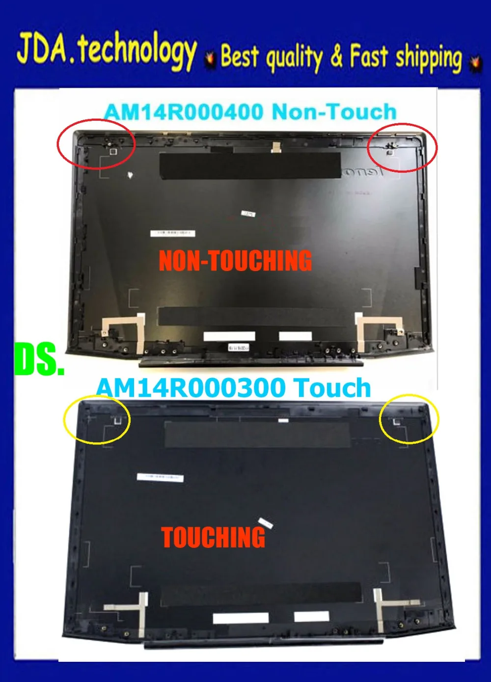 Wellendo новых/Оригинальная ЖК Верхний задняя крышка для 15 6 дюймов Lenovo Y50 Y50P 70 80