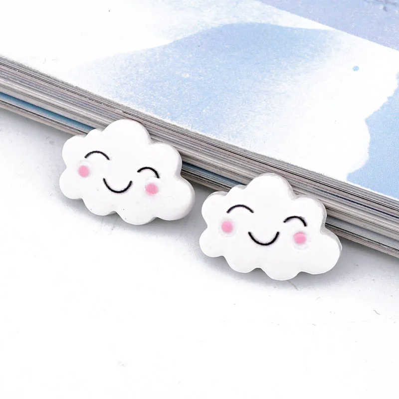 10 шт. детское кольцо из смолы в виде облаков и рыбок сережки принадлежности для