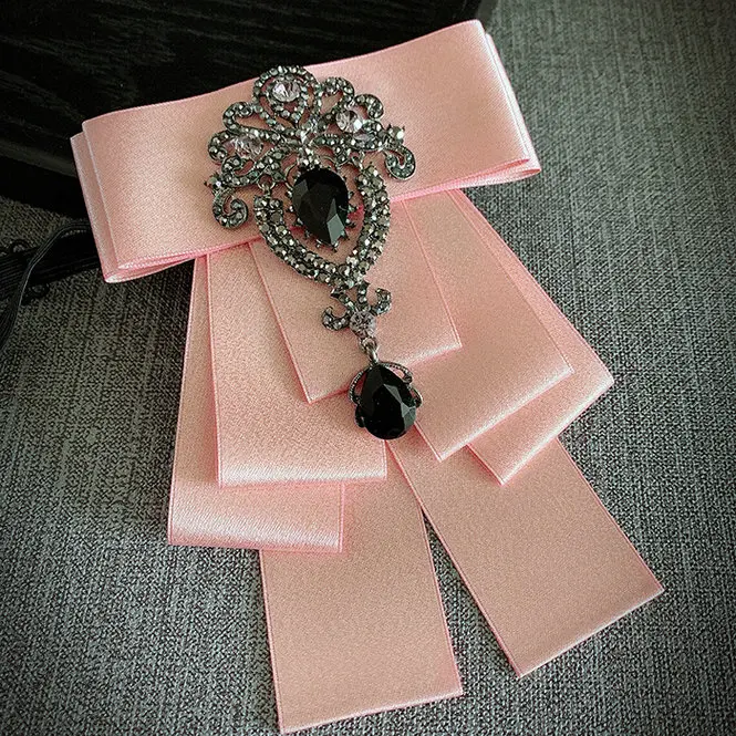 Handmade Bow Tie Мужская Женская рубашка с воротником и галстуком-бабочкой, сплав, горный хрусталь, кристалл, галстук для свадебной вечеринки, галстук, бизнес эластичная лента, галстук-бабочка - Цвет: Handmade Bow Tie