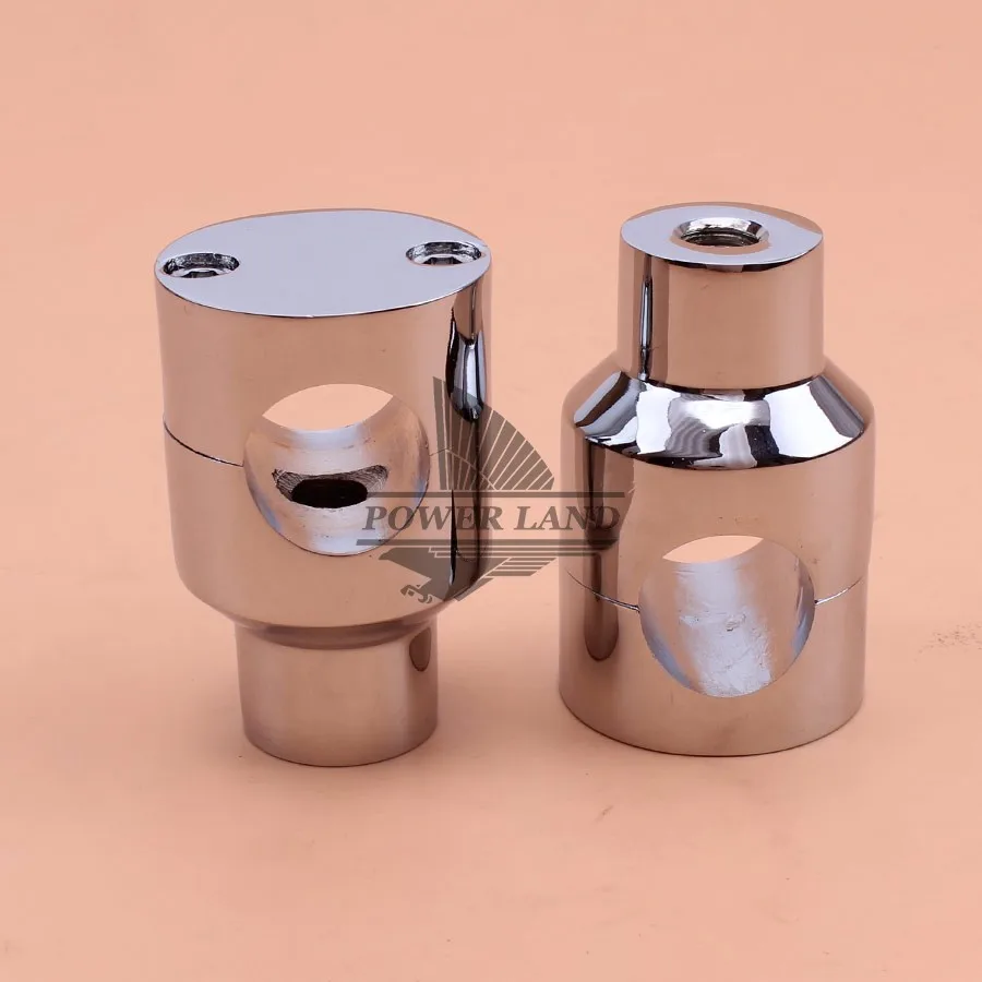 Хромированный алюминиевый вертикальный круглый 1 дюйм магический Руль Riser для