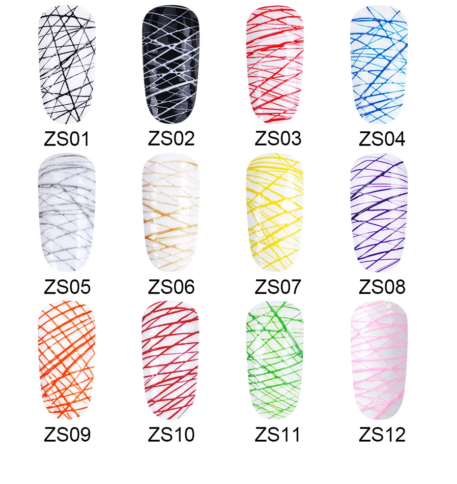 Гель лак для ногтей Elite99 5 мл с эффектом паука нейл арта|Гель ногтей| |