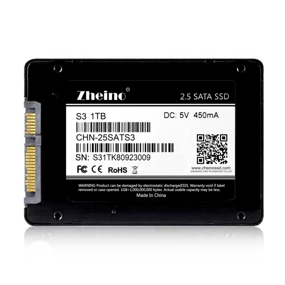 Zheino 3D 1 ТБ SSD SATA3 жесткий диск NAND флэш-память Внутренний твердотельный диск для ПК ноутбук Настольный алюминиевый сплав