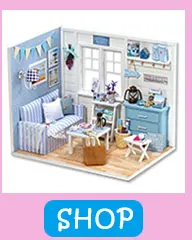 Сборка DIY кукольный домик игрушка деревянная Miniatura кукольные домики миниатюрный кукольный домик игрушки с мебели светодиодный светильник подарок на день рождения