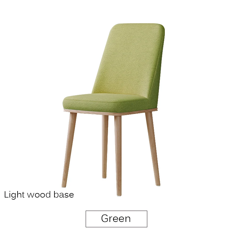 Wooden base Green Скандинавский INS обеденный стул PU мода творческая современная в стиле минимализма мебель стол и стул Повседневный кофе офис домашний стул - Цвет: Wooden base Green